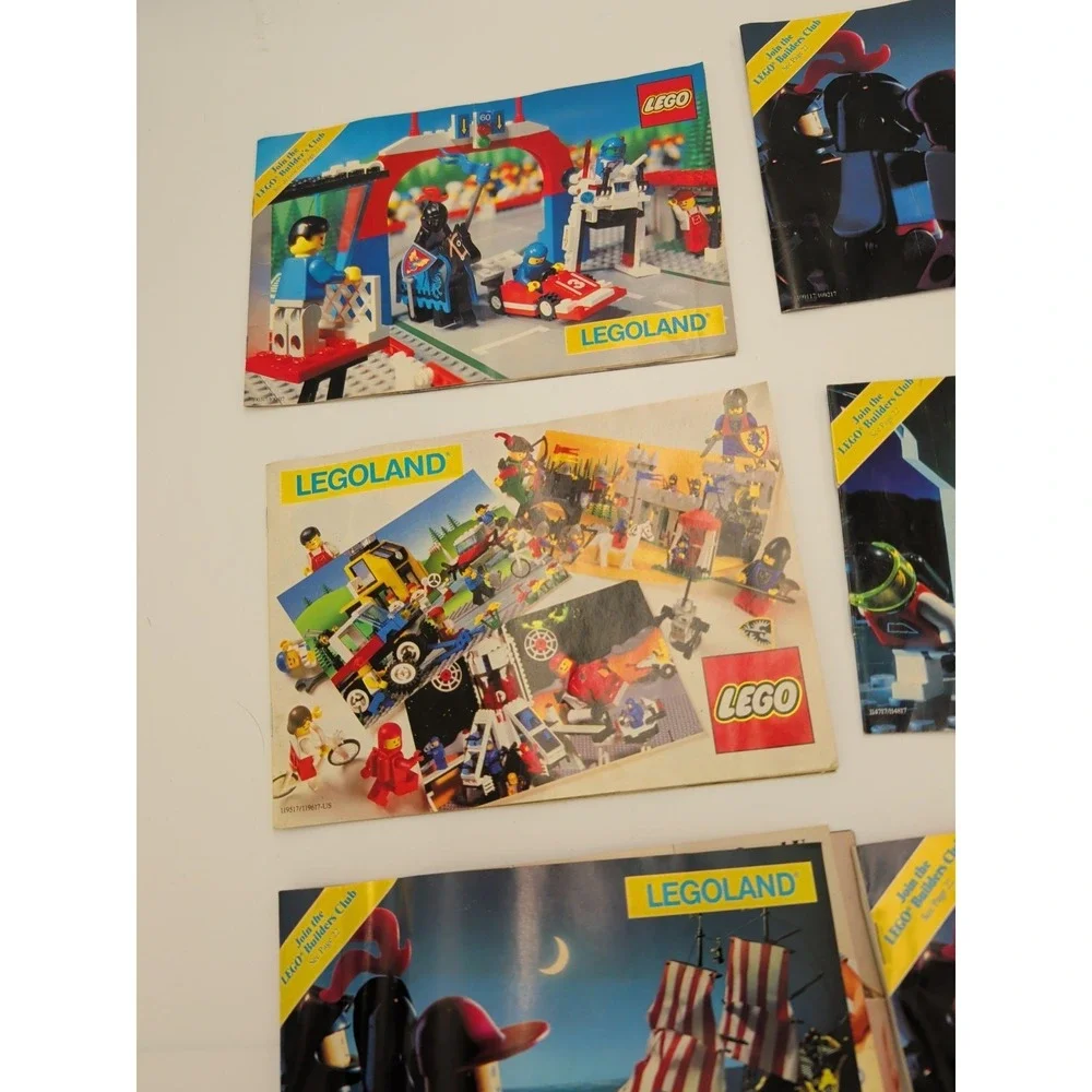 Vintage Lego Small Catalog Lot Of 6 Pirates Racing Ghost Haunted
